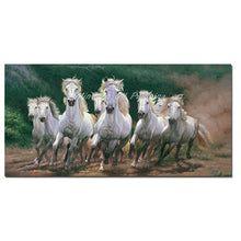 WEALTH PROSPERITY SYMBOL Horses Running Together Canvas Art