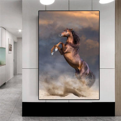 VICTORY HORSE Canvas Printing Wall Art Picture for Great Success