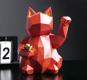 Wealth Enhancer Waving Cat signifies money coming in face towards the front of your house or door