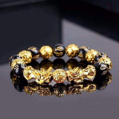Wealth Enhancer Gold plated Bracelet Feng Shui Good luck prosperity