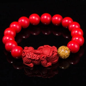Unisex Men Bracelet Chinese FengShui Pi Xiu Cinnabar Bracelet For Women Wristband Gold Wealth Rich Health Lucky Bracelets